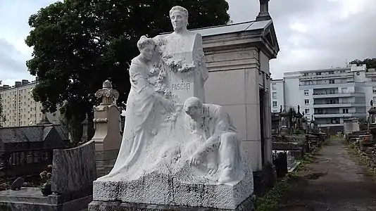 Albert Pasche Famille Pasche monument funéraire cimetière des Chaprais (Vue 2) (Août 2021).