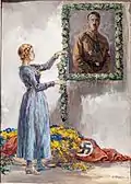Peinture d'Hitler.