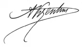 signature d'Albert Vizentini