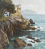 Littoral rocheux près de Nervi (sans date)