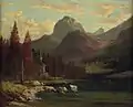 Chapelle du lac Hintersee à Berchtesgaden, 1888