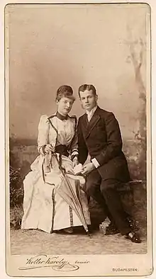 Le prince Albert et sa fiancée, l'archiduchesse Marguerite-Clémentine.