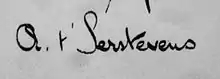 signature d'Albert t'Serstevens