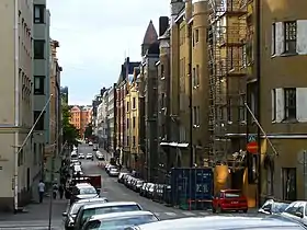 La rue Albertinkatu en été 2008.