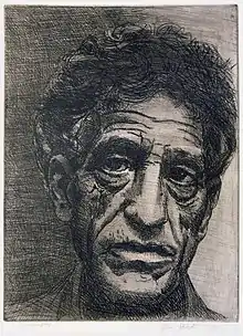 Alberto Giacometti, par Jan Hladik en 2002