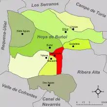 dans la comarque de la Hoya de Buñol.