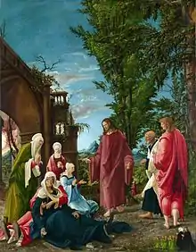 Le Christ prenant congé de sa mère, Albrecht Altdorfer v. 1520