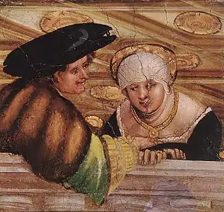 Les Amants, vers 1530, Musée des beaux-arts de Budapest.