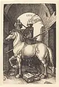 Gravure Le Petit cheval réalisée par Dürer en 1505.