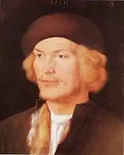 Albrecht Dürer (1471-1528), Portrait d'un jeune homme, 1507.