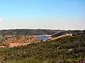 Réservoir du barrage sur le Chança près de Pomarão.