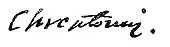 signature de Joachim Chreptowicz