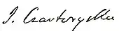 signature d'Izabela Czartoryska