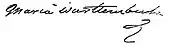 signature de Maria Wirtemberska