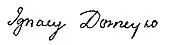 signature d'Ignacy Domeyko