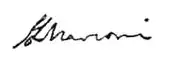 signature d'Enrico Marconi