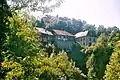 Bourg d'Alby et chapelle Saint-Maurice vus depuis la rive droite du Chéran