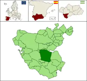 Localisation de Alcalá de los Gazules