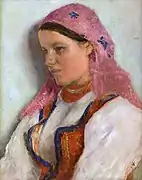 Une fille de Bronowice, entre 1893 et 1894.