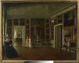 Salon dans la maison de l'artiste (1830), musée national de Varsovie.