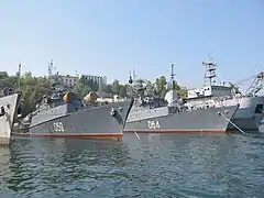 Navires russes à Sébastopol, 2005.