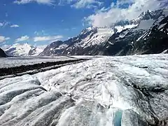 Le glacier d'Aletsch, Valais.