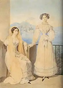 Dolly von Tiesenhausen et sa sœur Catherine par Karl Brioullov