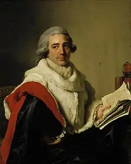 Jean-Baptiste Eugénie Du Mangin ou Jean-Baptiste Dumangin, (1744-1826) médecin, par Alexander Roslin Paris 1789.