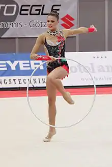 Description de l'image Alexandra Merkulova RUS Rhythmische Gymnastin.JPG.