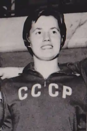 Aleksandra Zabelina aux Jeux olympiques d'été de 1960.