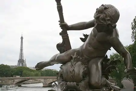 Enfant au crabe (1900), Paris, pont Alexandre-III.