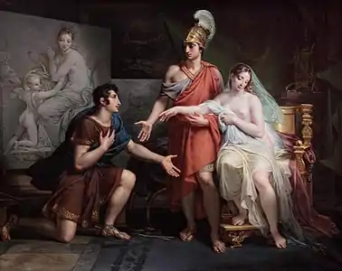 Tableau représentant Alexandre le Grand cédant Campaspe à Apelle
