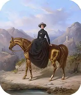 Alexine Tinne, 1849, par Henry Auguste d'Ainecy de Montpezat