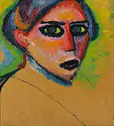 Visage de femme, (vers 1911),Musée municipal de La Haye, La Haye