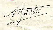 Signature de Alexis Bartet