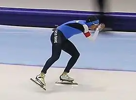 Alexis Contin, né à Saint-Malo, patineur de vitesse.