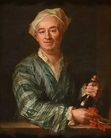 Le Buveur de champagne, tableau d'Alexis Grimou (1724).