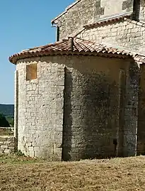 L'abside vue du nord.