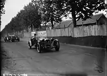 L'Alfa Romeo 8C 2300 no 14 de Zehender et Attilio Marinoni au Mans en 1931 (13e);