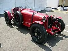 Photo d'une Alfa Romeo 8C 2300 Corto Monza statique.