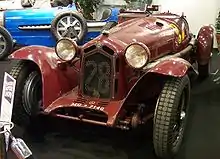 Photo d'une Alfa Romeo 8C 2300 statique.