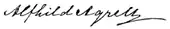 signature d'Alfhild Agrell