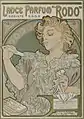 Lance-parfum Rodo (1896-1897), lithographie signé Mucha.