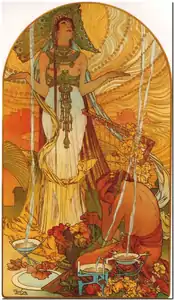 Incantation par Alfons Mucha.