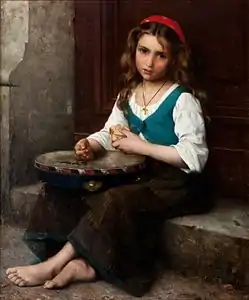 Alfred Guillou : Jeune Paysanne (1892), localisation inconnue.