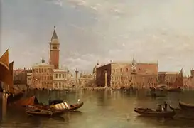 Vue sur Venise par Alfred Pollentine, 1885.