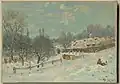 Alfred Sisley :Route de Louveciennes effet de neige, 1874,  collection Hasso Plattner.