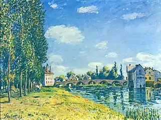 Alfred Sisley : Pont de Moret l'été (1888).