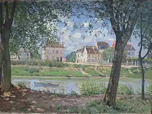 Alfred Sisley, Villeneuve-la-Garenne (1872), Saint-Pétersbourg, musée de l'Ermitage.