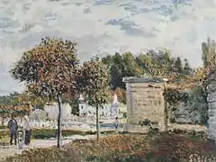 L'Abreuvoir à Marly par Alfred Sisley (1875).